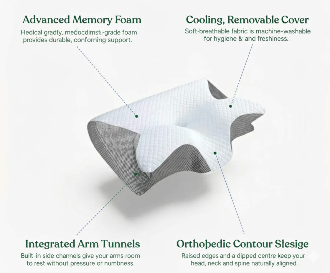 Taisok ErgoComfort Neck Support Pillow